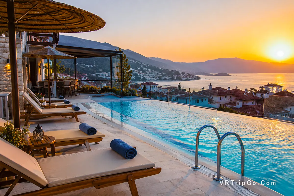 Cheap Hotels in Fethiye with Pool and Sea View at Sunset