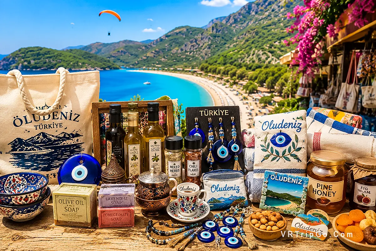 What to bring back from Oludeniz including Turkish souvenirs, olive oil soap, local spices, handmade textiles and traditional gifts near the Blue Lagoon coast.