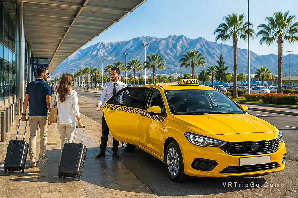 Taxi transfer from Antalya Airport to Antalya city with comfortable airport transportation in Turkey