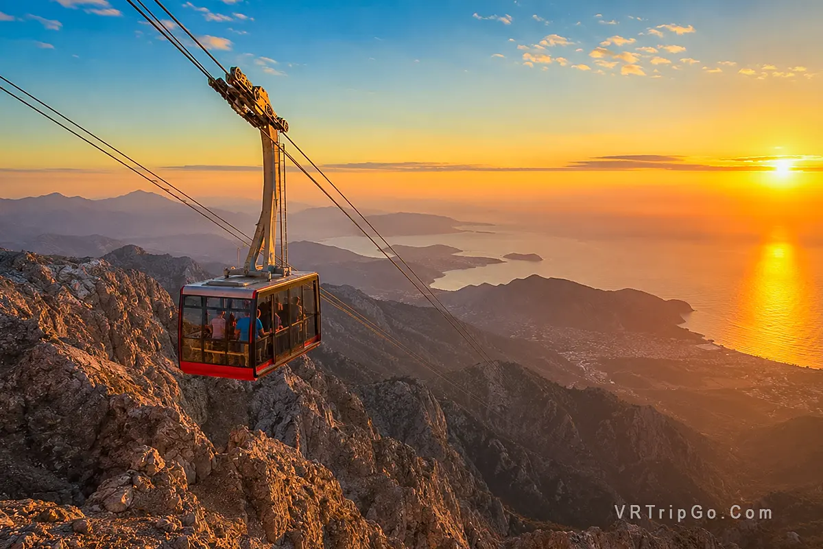 Olympos Cable Car and Chimaera Tour with cable car, Mount Tahtali views, and Mediterranean sunset