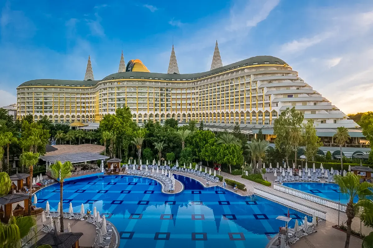 Delphin Imperial Lara pool at one of the Best Family Hotels in Antalya