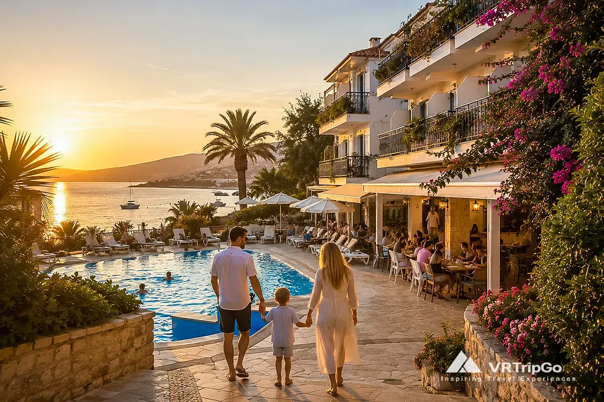 Best Family Hotels in Cesme sunset resort with pool and family atmosphere