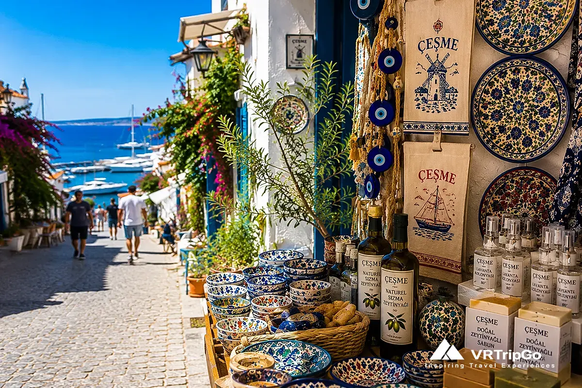 What to Bring Back from Cesme traditional souvenirs and coastal market street view