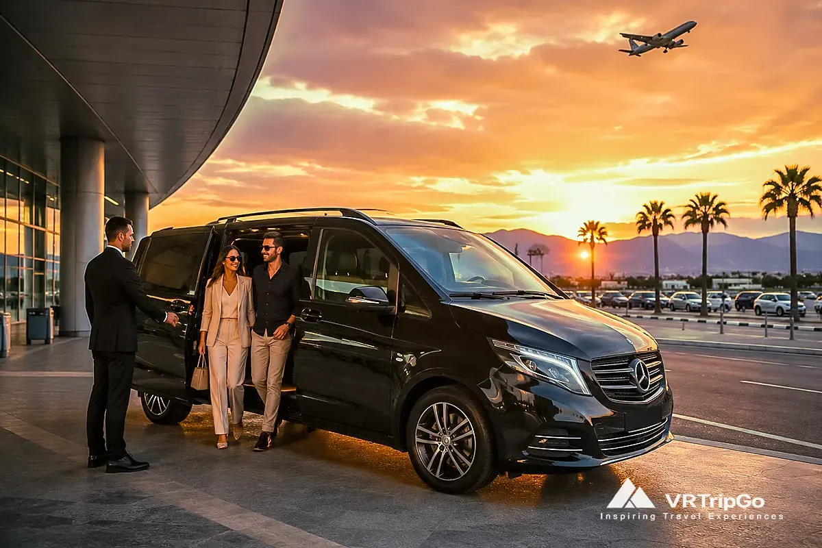 Antalya Airport to Side Transfer luxury VIP shuttle with sunset airport pickup in Turkey