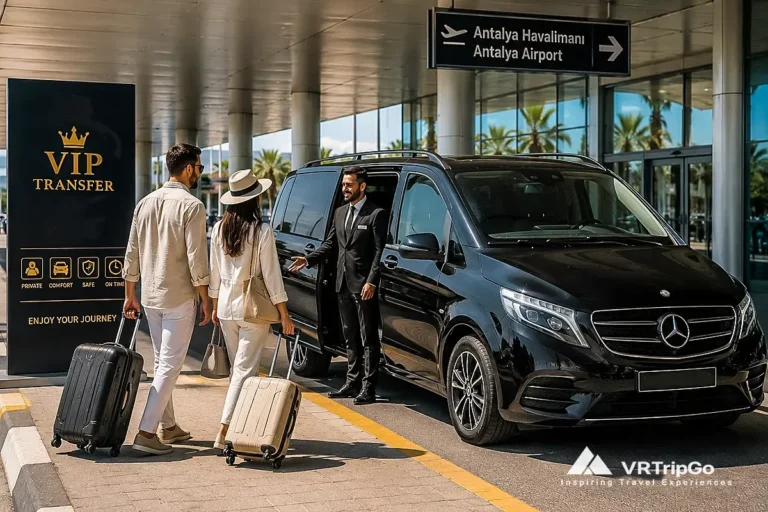 VIP transfer from Antalya Airport to Side with luxury private transportation and premium airport service
