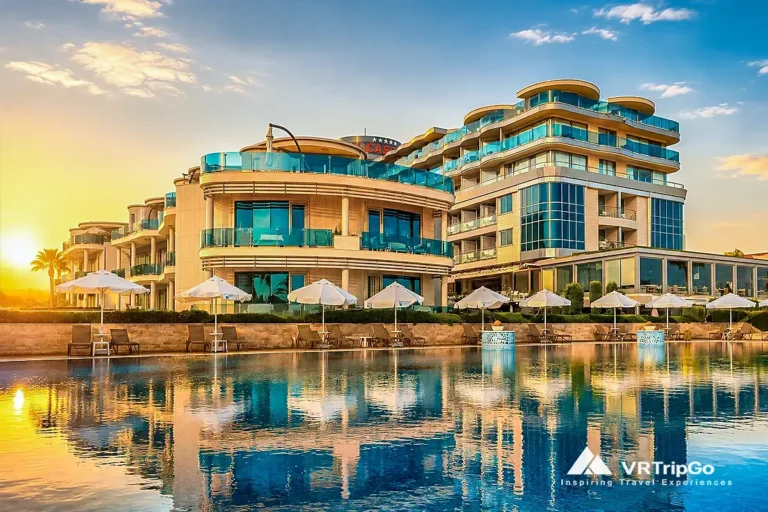 Luxury hotels in Cesme modern sunset resort with luxury pool and sea view