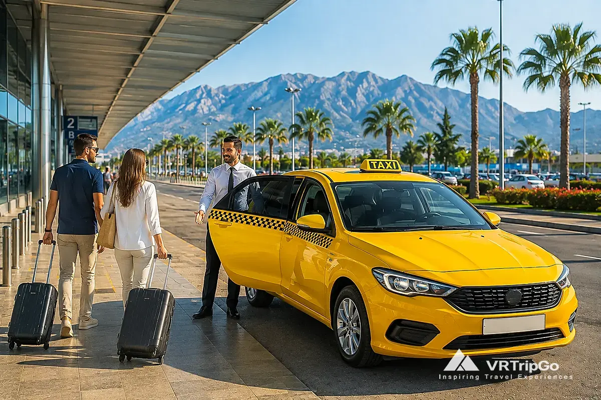 Taxi transfer from Antalya Airport to Antalya city with comfortable airport transportation in Turkey