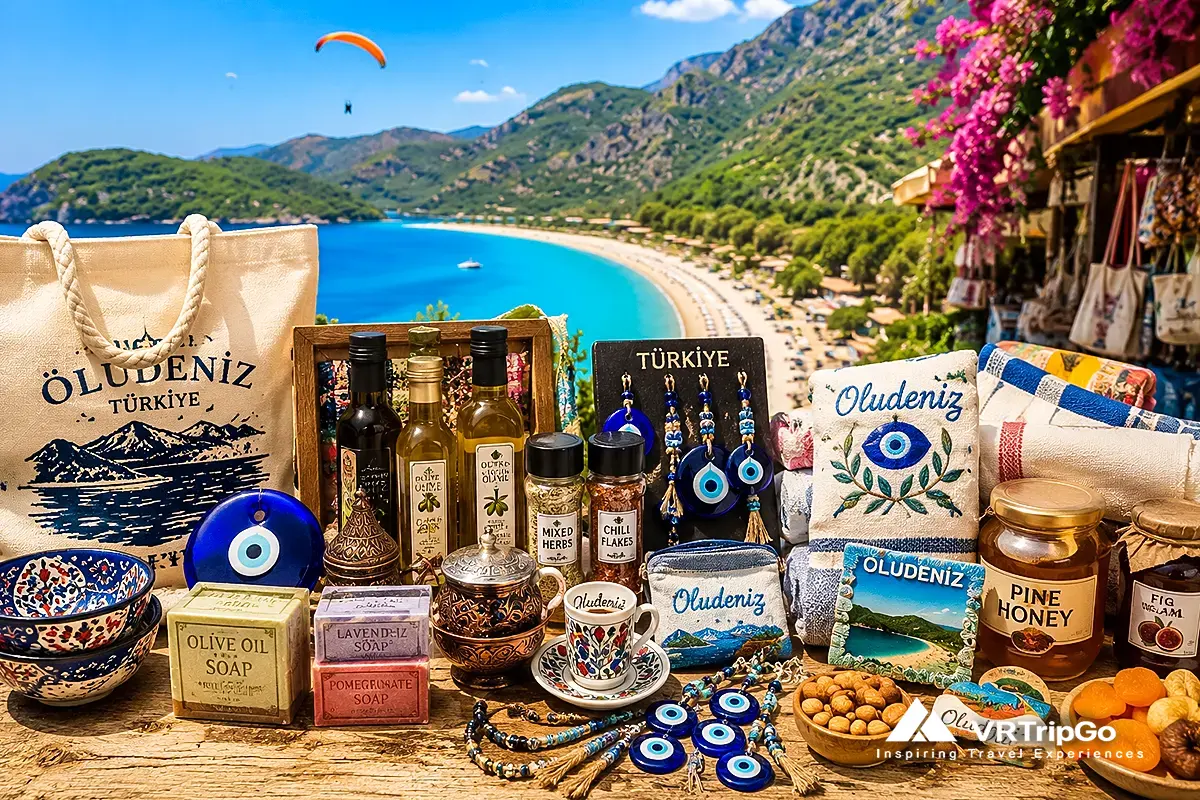 What to bring back from Oludeniz including Turkish souvenirs, olive oil soap, local spices, handmade textiles and traditional gifts near the Blue Lagoon coast.