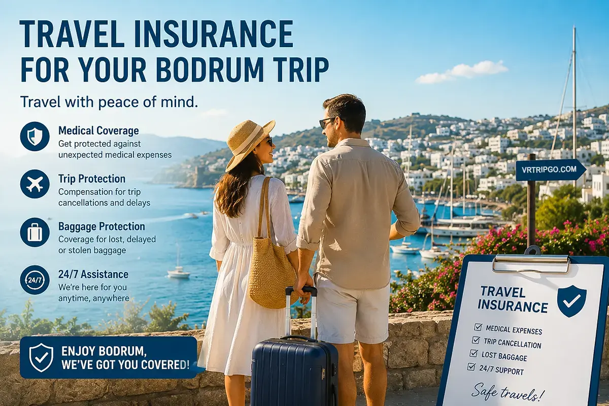 How to Get from the Airport to Bodrum with travel insurance protection for a safe summer vacation in Turkey