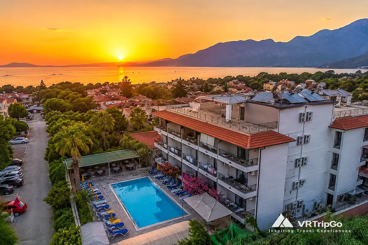 Cheap Hotels in Kemer affordable hotel with pool and sunset sea view