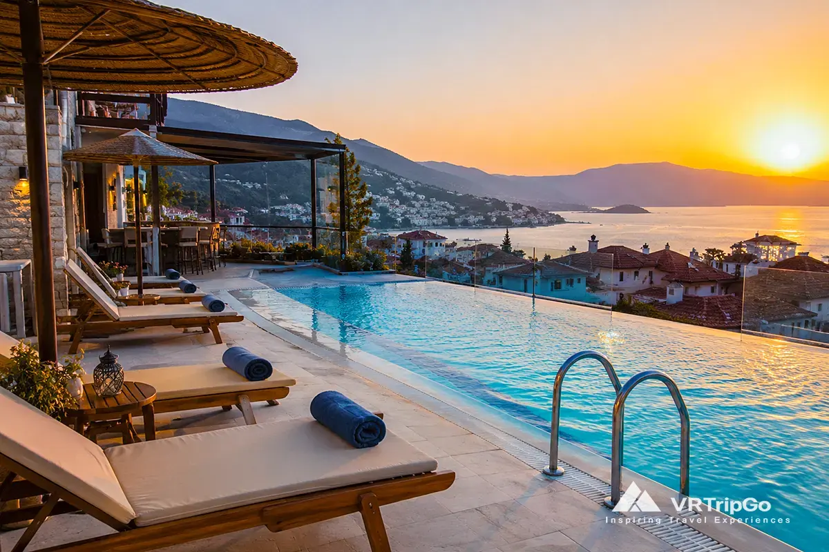 Cheap Hotels in Fethiye with Pool and Sea View at Sunset