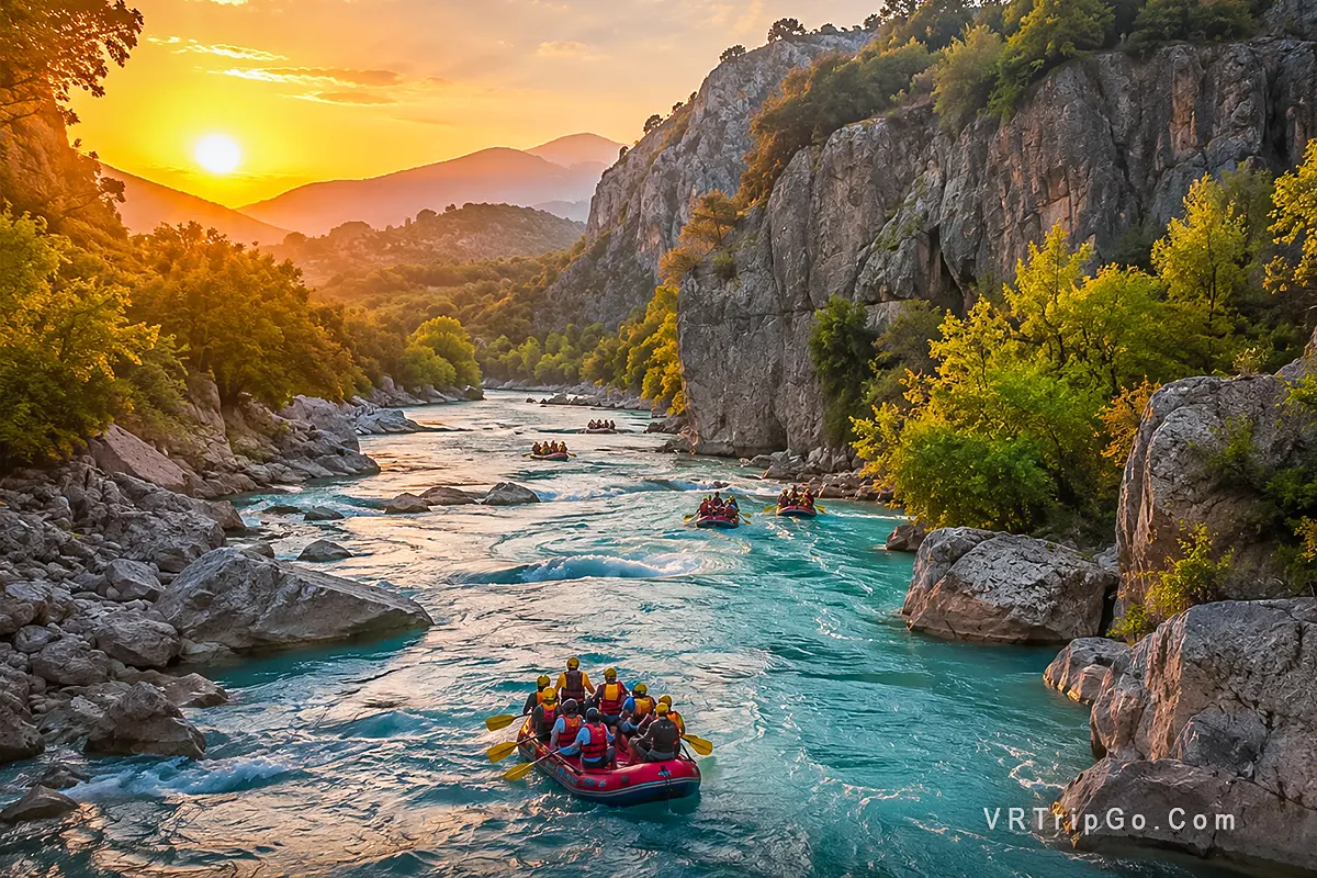 Köprülü Canyon Rafting Adventure with exciting white-water rafting, stunning canyon scenery, and unforgettable outdoor experiences in Antalya.