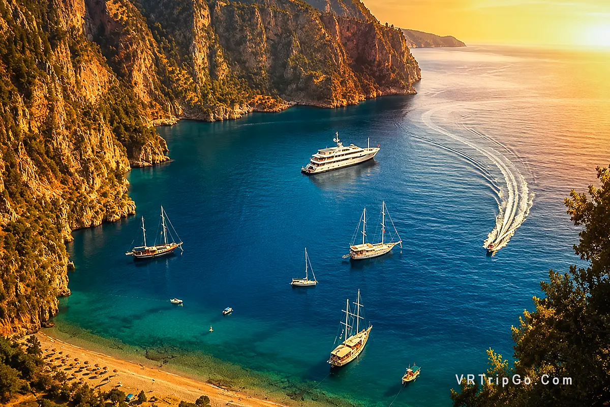 Butterfly Valley Boat Tour with Crystal-Clear Waters, Scenic Cliffs and Beautiful Mediterranean Coastline