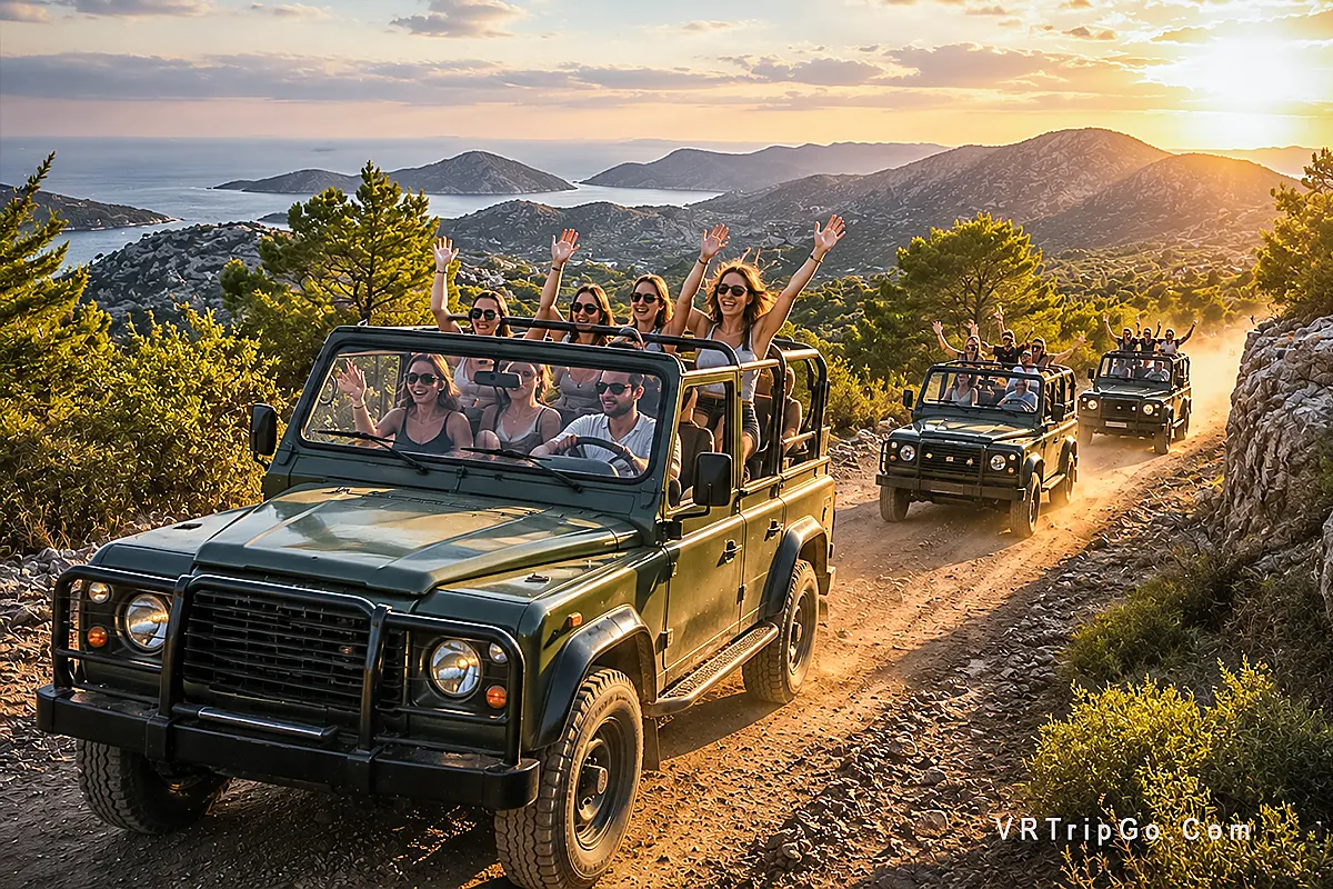 Jeep Safari Adventure Through Mountain Trails and Scenic Canyon Landscapes