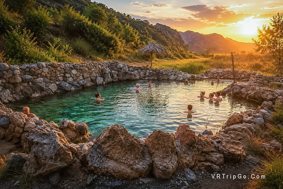 Thermal Springs Tour Relaxing in Natural Hot Springs Surrounded by Scenic Mountain Landscapes