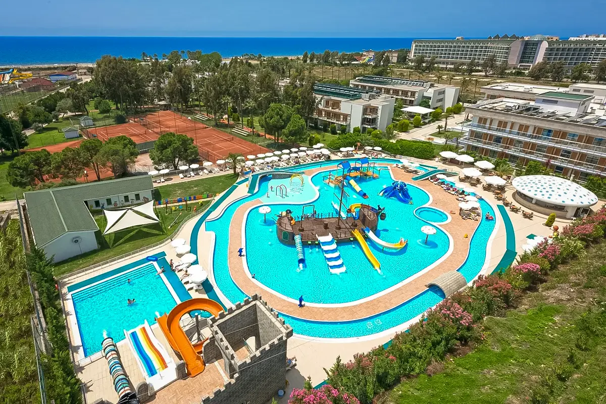 Club Kastalia Holiday Village, one of the Best Family Hotels in Alanya, with pools and a children’s water park in Konakli, Turkey.
