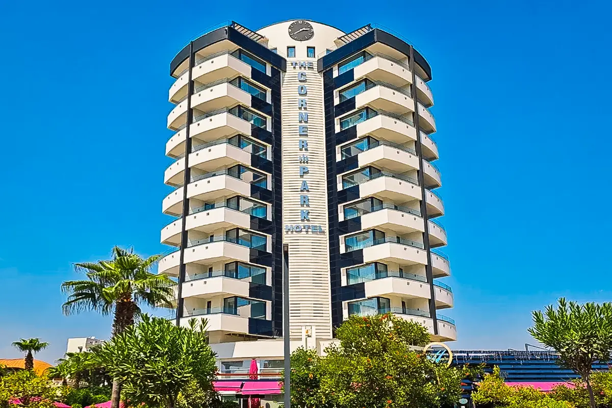 The Corner Park Hotel near Konyaalti Beach, featured among Cheap Hotels Near the Beach in Antalya.