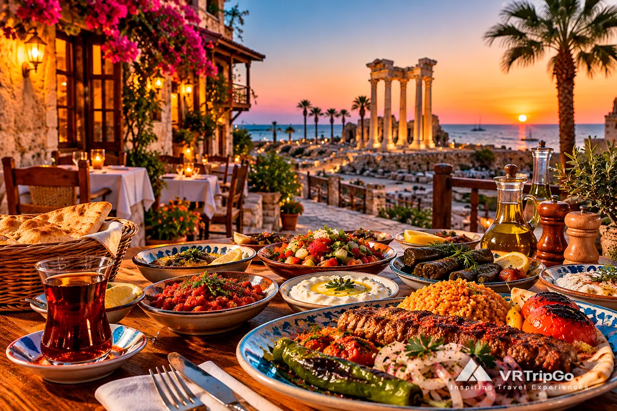 Best areas to eat in Side with seaside restaurants, traditional Turkish cuisine and lively Mediterranean dining atmosphere
