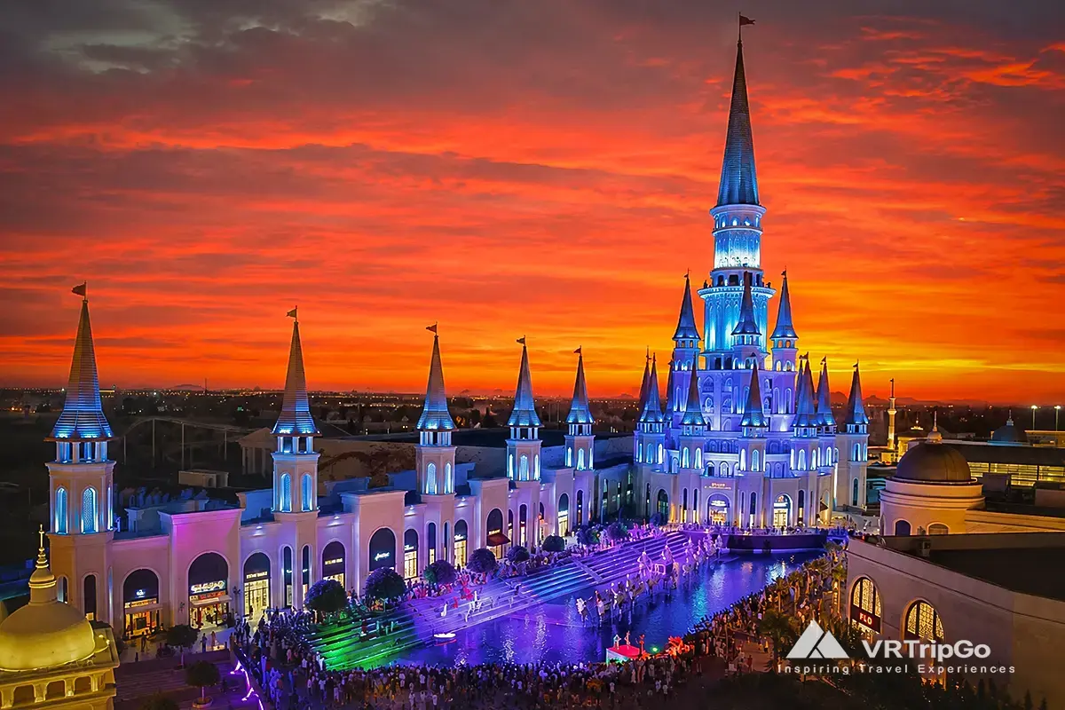 Land of Legends Theme Park Tour with the iconic castle and spectacular evening entertainment.
