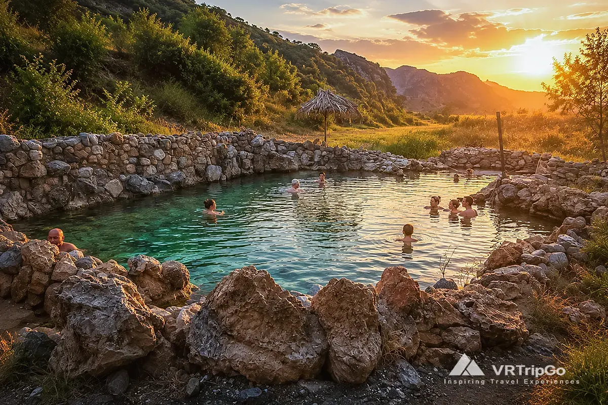 Thermal Springs Tour Relaxing in Natural Hot Springs Surrounded by Scenic Mountain Landscapes