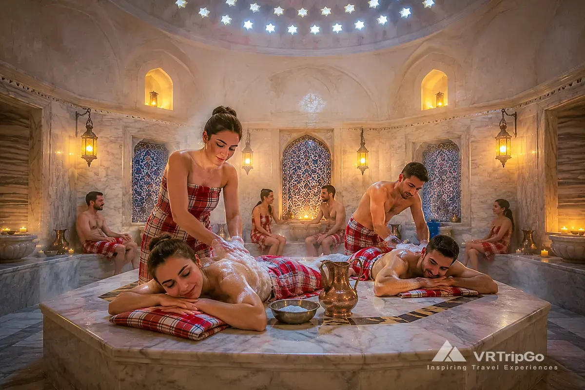 Traditional Turkish Bath Experience with Relaxing Foam Massage in an Authentic Ottoman Hammam