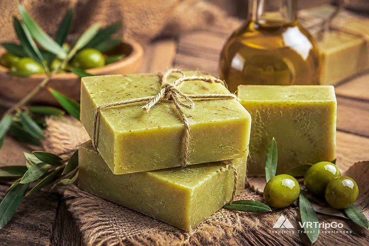 Olive Oil Soap from Alanya made with natural olive oil, traditional Turkish craftsmanship, and authentic Mediterranean ingredients