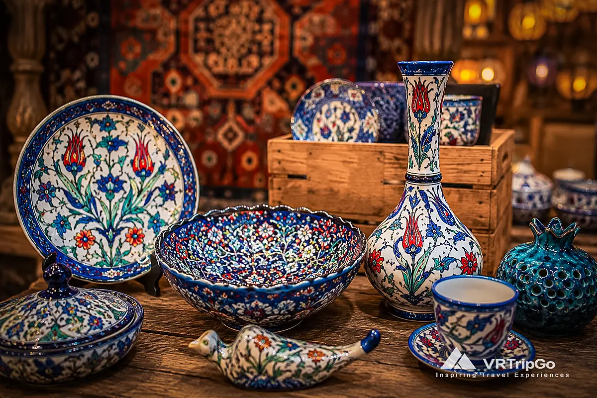 Handmade Turkish Ceramics for What to Bring Back from Kusadasi