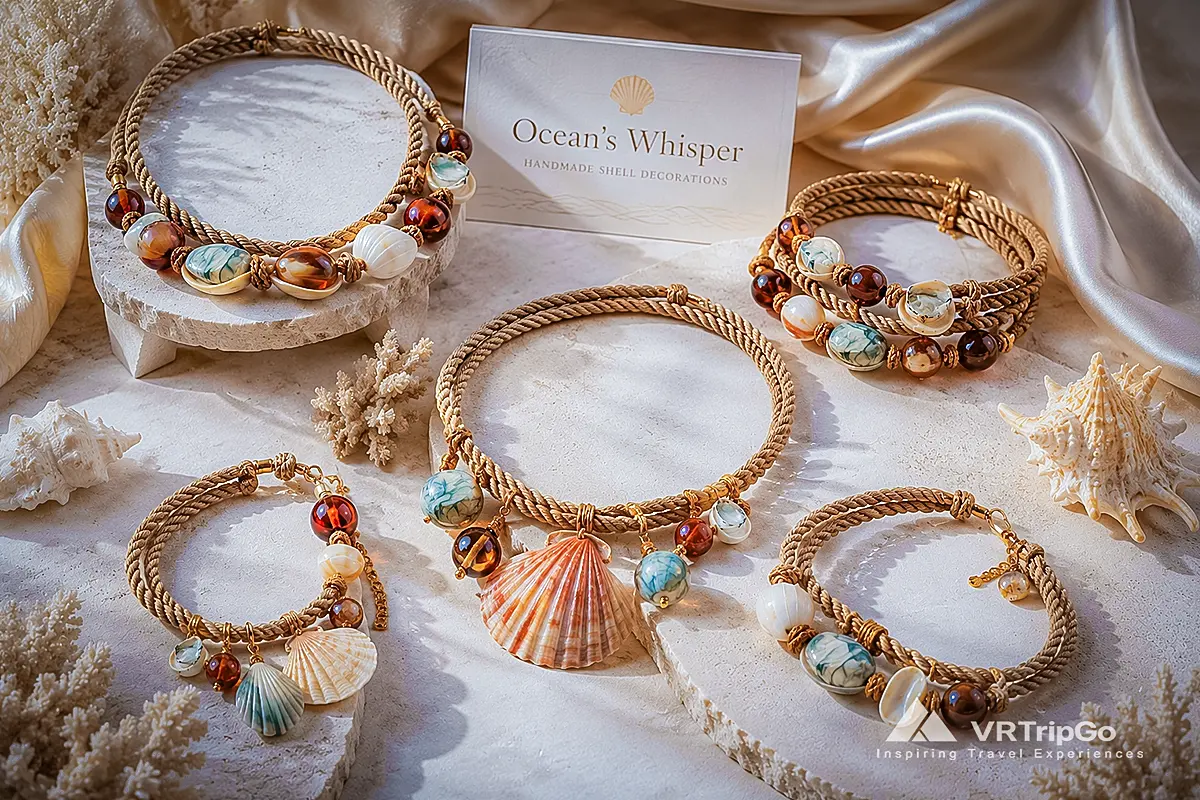 Handmade Shell Decorations for What to Bring Back from Oludeniz