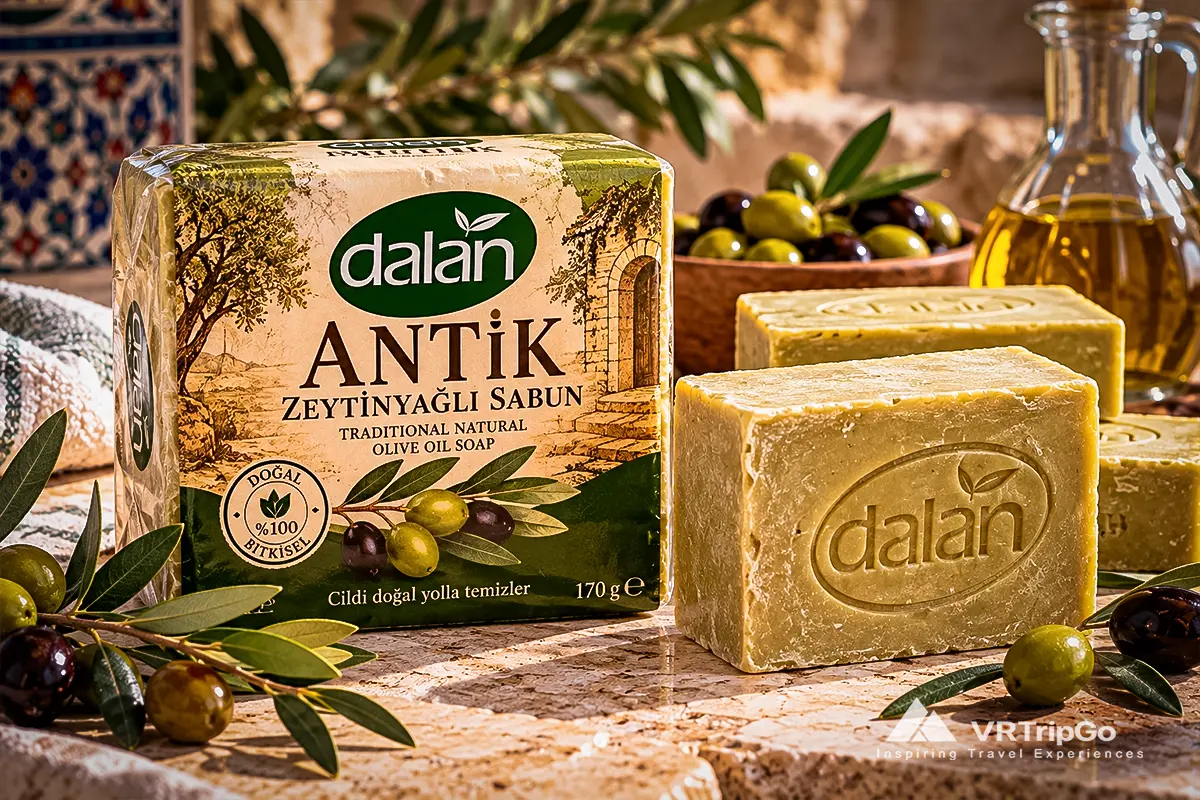 Olive Oil Soap from Alanya made with natural olive oil, traditional Turkish craftsmanship, and authentic Mediterranean ingredients