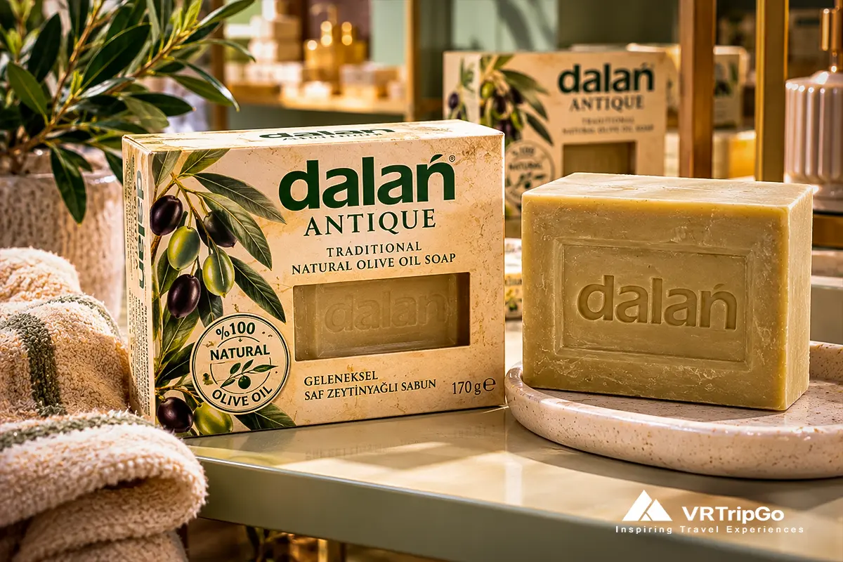Olive Oil Soap from Alanya crafted with natural olive oil, traditional Mediterranean ingredients, and authentic handmade Turkish soap-making techniques