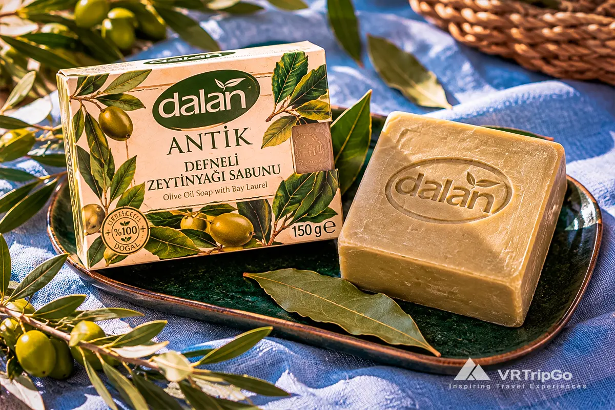 Olive Oil Soap from Antalya for What to Bring Back from Antalya, featuring natural handmade olive oil soap, traditional Turkish skincare products, and authentic Mediterranean craftsmanship